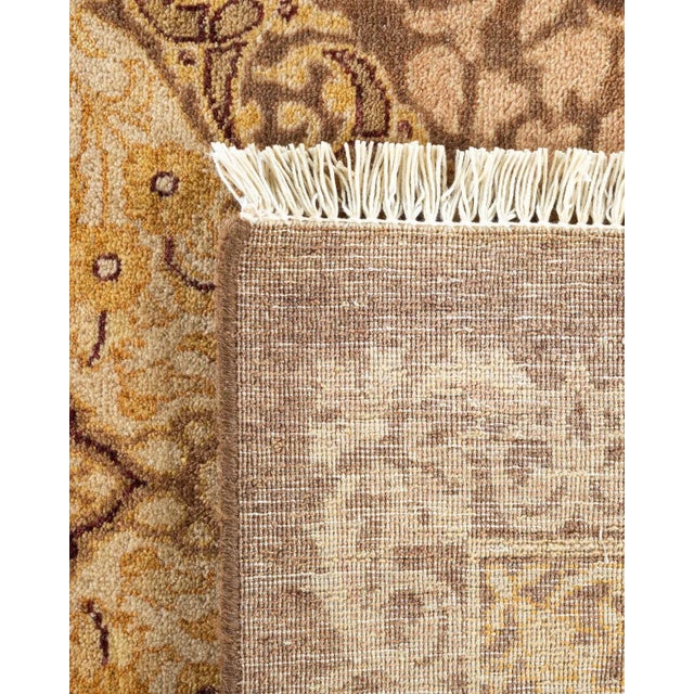 2000 - 2009 Mogul, One-of-a-Kind Hand-Knotted Area Rug - Brown, 9' 4" x 12' 7" For Sale - Image 5 of 8