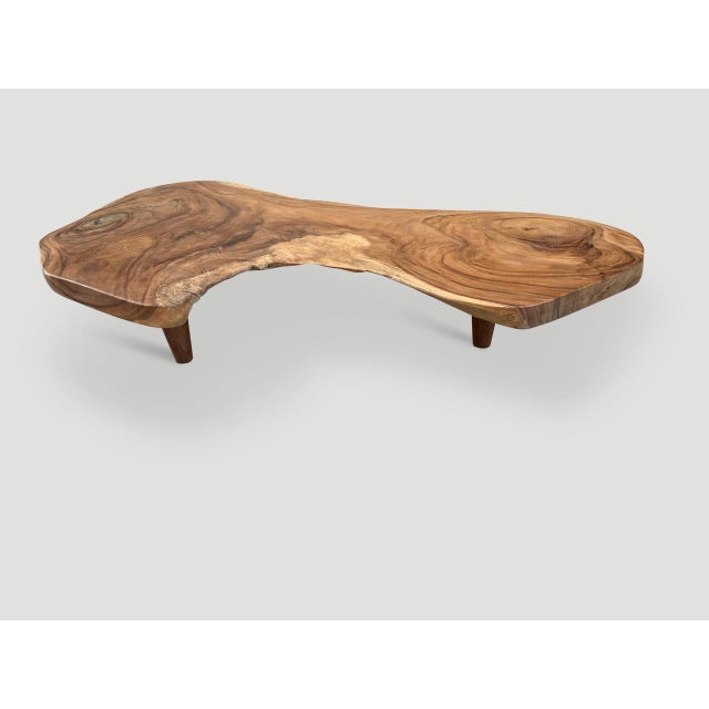 Andrianna Shamaris Impressive Live Edge Coffee Table For Sale - Image 4 of 5