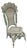 Victorian Woven Wicker Side Accent Chair 6590 For Sale