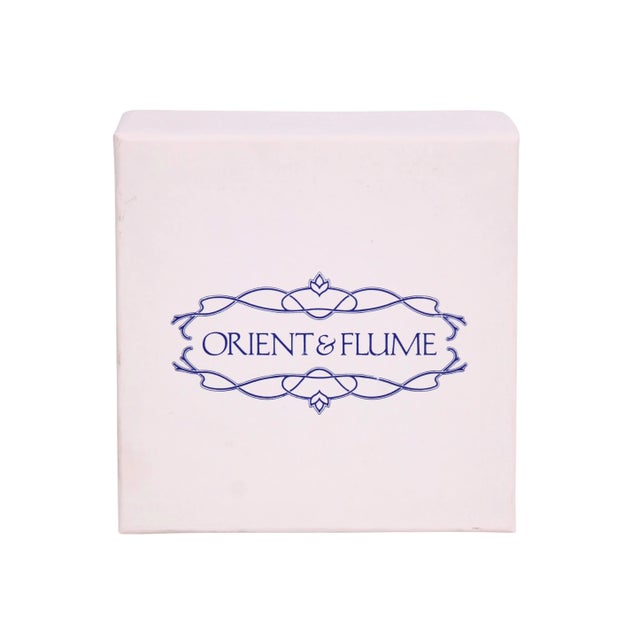 Glass Orient & Flume Vintage Art Glass Flower Paperweight For Sale - Image 7 of 8