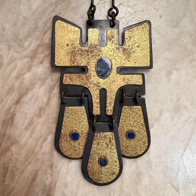 Decorative Wall Hanging Mid-Century Modern Folk Art J Moreno For Sale - Image 4 of 13