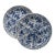 Dutch Delft 18th Century Plates With Lotus Leaf Design For Sale