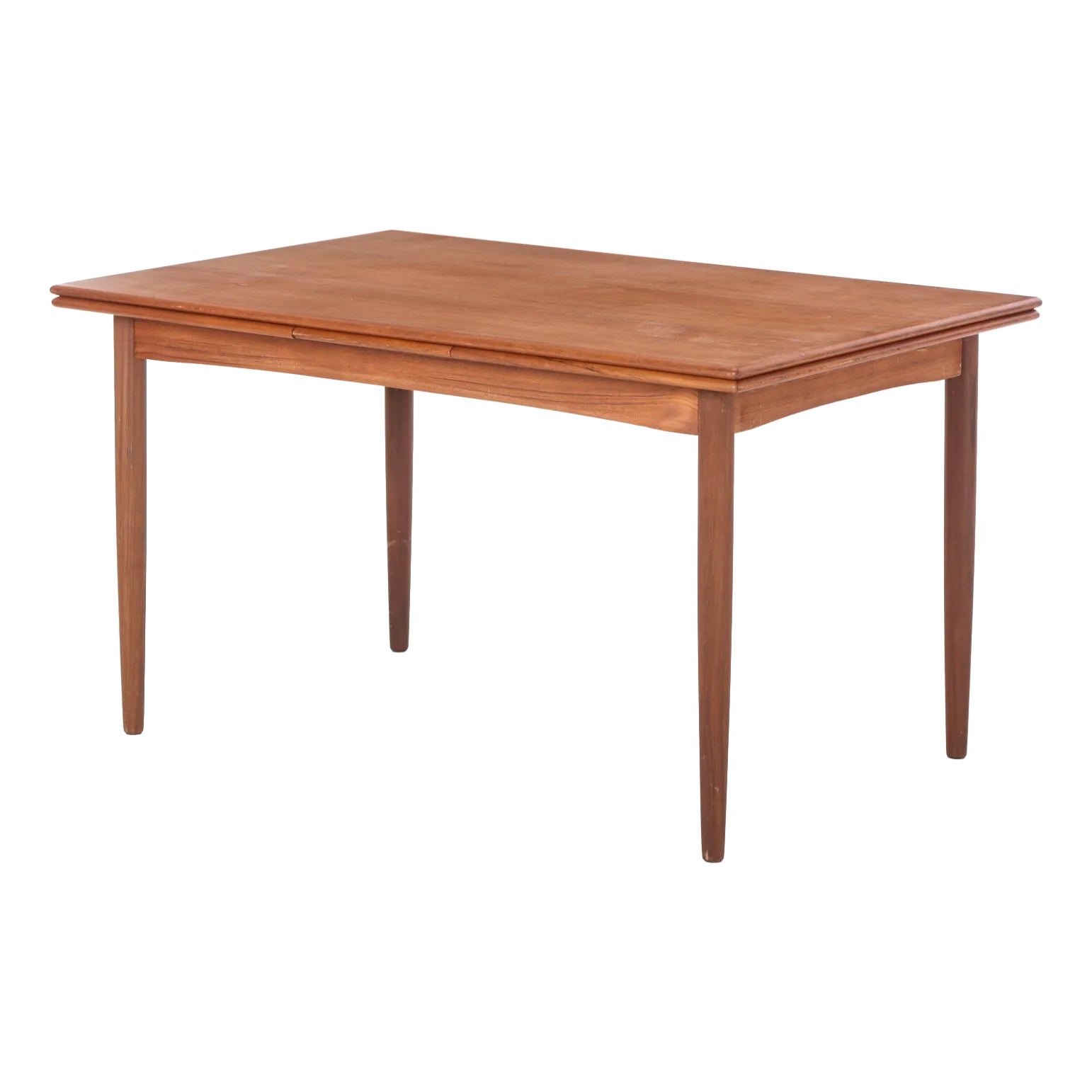 Teak Dining Table with Dutch Extension, 1960s | Chairish