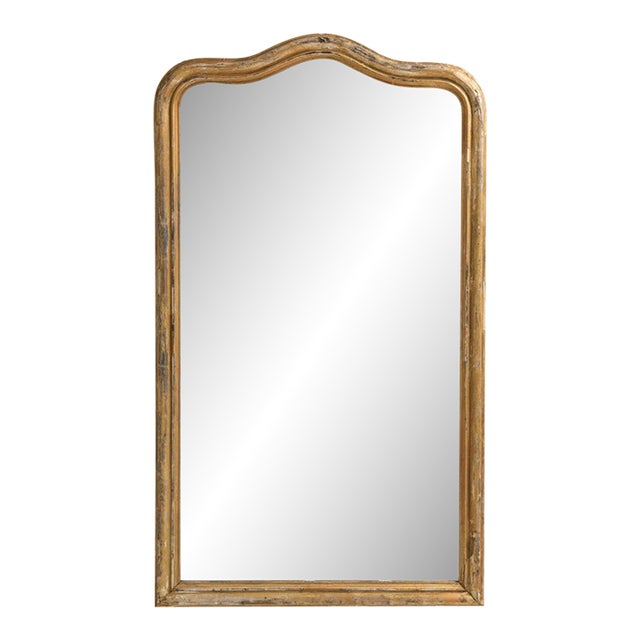 19th Century France Gold Wood Mirror For Sale