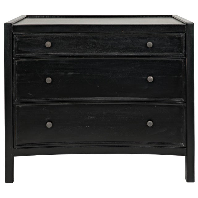 NOIR Hampton Side Table, Hand Rubbed Black For Sale - Image 9 of 9
