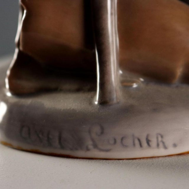 Porcelain Sculpture by Axel Locher for Bing and Grondhal / Royal Copenhagen For Sale - Image 9 of 11
