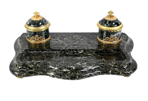 Vintage Empire Style Inkish in Marble and Bronze