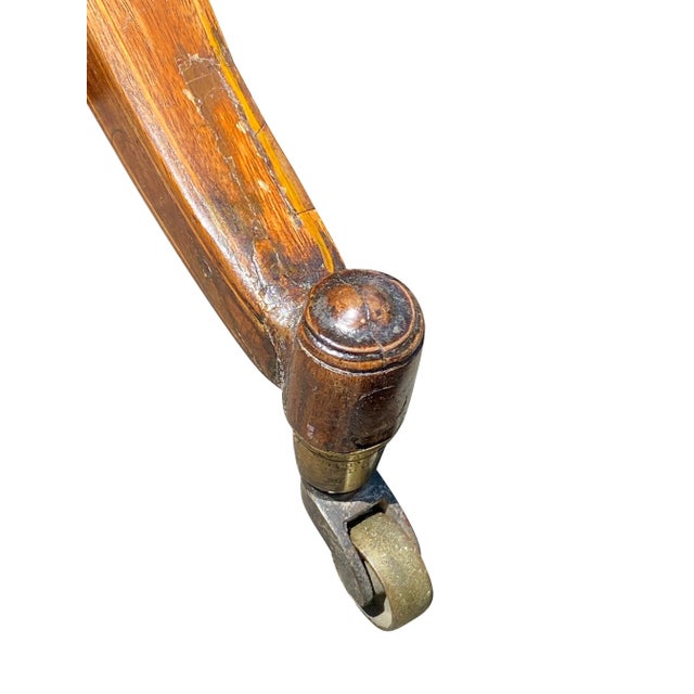Brown Antique Regency Mahogany & Satinwood Sewing Stand For Sale - Image 8 of 13