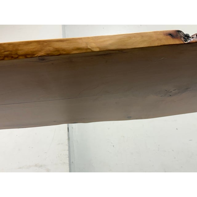 2020s Live Edge Madrone Wood Console Table For Sale - Image 5 of 12