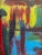 Abstract Vintage Mid Century Abstract Oil Painting For Sale - Image 3 of 7