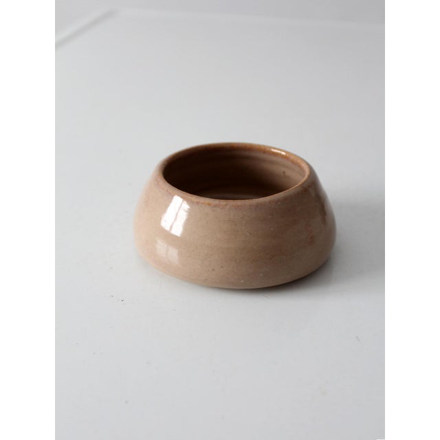 Late 20th Century Vintage Handmade Studio Pottery Bowl For Sale - Image 5 of 9