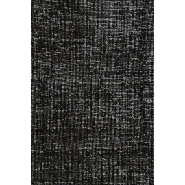 1960s Vintage Persian Rug in Black and Gray, From Rug & Kilim For Sale - Image 5 of 7
