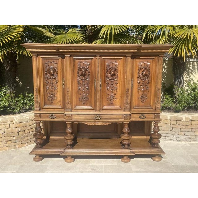 Renaissance Buffet in Carved Walnut For Sale - Image 13 of 13