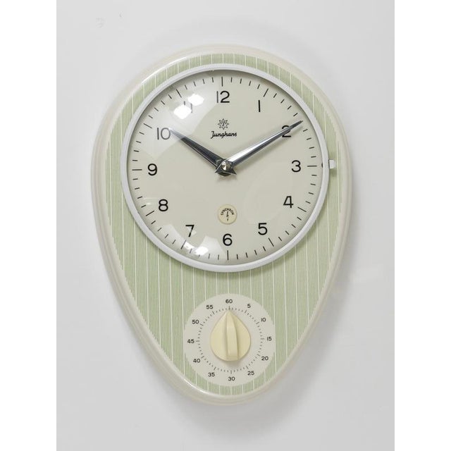 Mid-Century Wall Clock & Timer in the style of Striped Max Bill from Junghans, Germany, 1960s For Sale - Image 14 of 17