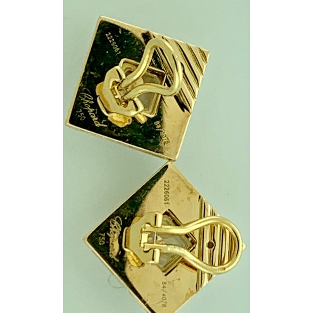 Chopard Chopard, 18 Karat Gold Happy Diamonds Clip Earrings Women 98 Pieces Diamond For Sale - Image 4 of 18
