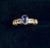Tanzanite & Diamond 14-Karat Yellow-Gold Ring For Sale - Image 4 of 9