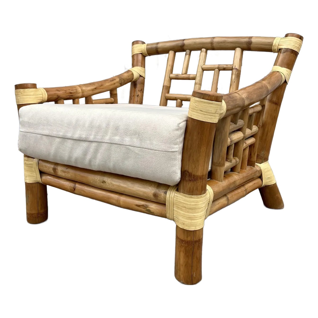 Coastal Style Elephant Bamboo Lounge Chair in the Antonio Budji Layug ...
