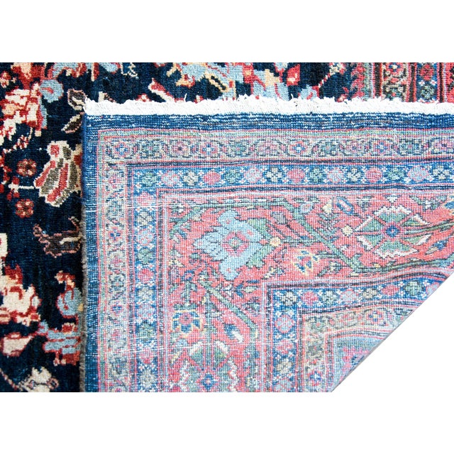 Early 20th Century Persian Mahal Rug For Sale - Image 4 of 15
