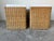 1980’s Vintage Boho Chic Woven Rattan Base Small Nightstands – A Pair For Sale In Miami - Image 6 of 12