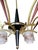 Suspension Chandelier with Opaline Glass Diffusers attributed to Stilnovo, 1950s, in Flawless conditions. Designed 1950 to...