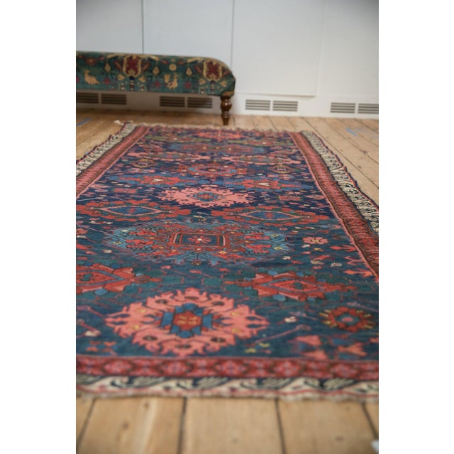 Antique Soumac Design Rug Runner - 4'1" x 9' For Sale - Image 9 of 10