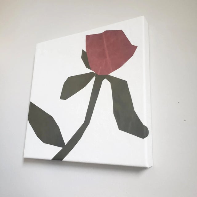Minimalist Handmade Leather Wall Art "Desert Rose" For Sale - Image 4 of 6