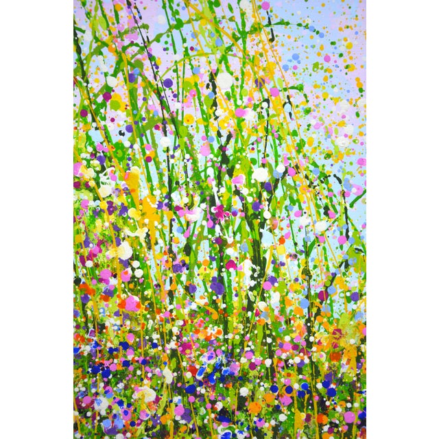Early 21st Century Summer. Flower Field 2.Modern Original Hand Painting. For Sale - Image 5 of 12