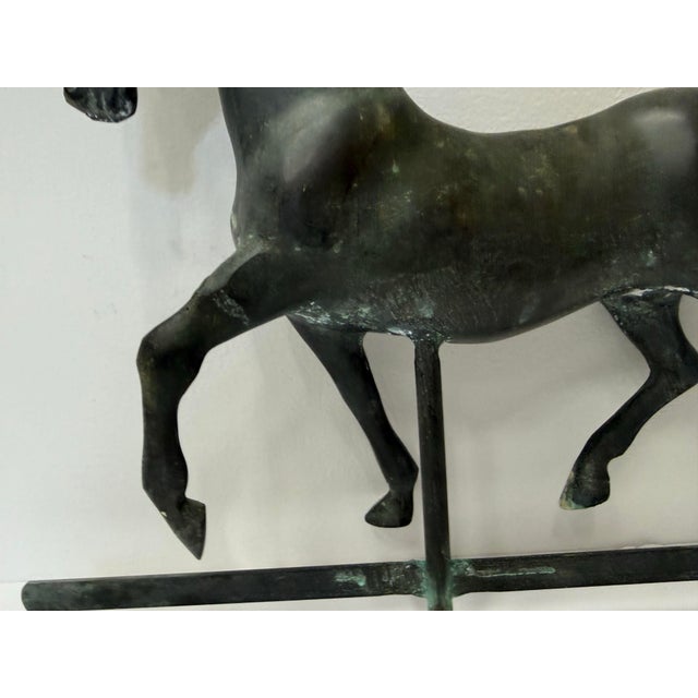 Green Vintage Hackney Horse Weathervane For Sale - Image 8 of 9