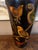 Black Vintage English Planter Jardiniere Urn Bird Decoupage Black Tole Aviary Décor For Sale - Image 8 of 18