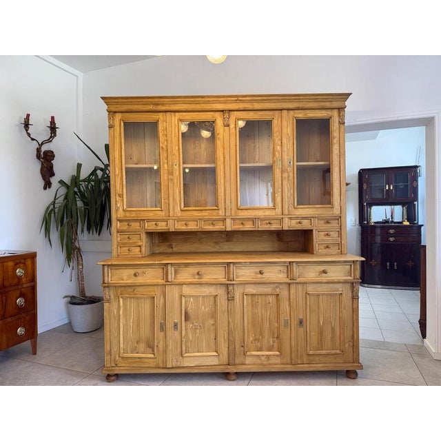Gründerzeit Kitchen Credenza in Softwood For Sale - Image 3 of 15