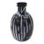 Sanders Black Glass Vase For Sale