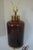 Postmodern Mid-Century Glam Italian Tortoiseshell Glass and Brass Table Lamp For Sale - Image 3 of 7