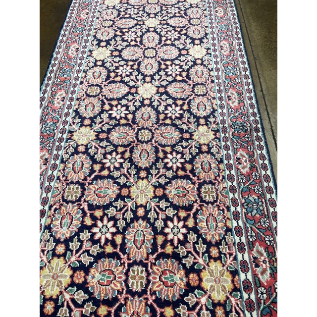 1990s 1990 Kashmiri Design Indian Rug - 2'9" X 9'10" For Sale - Image 5 of 8