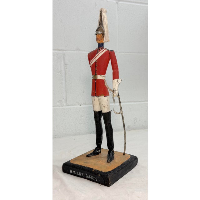 Antique 19th Century British Life Guard Troop Hand Carved Wood Sculpture Statue For Sale - Image 13 of 18
