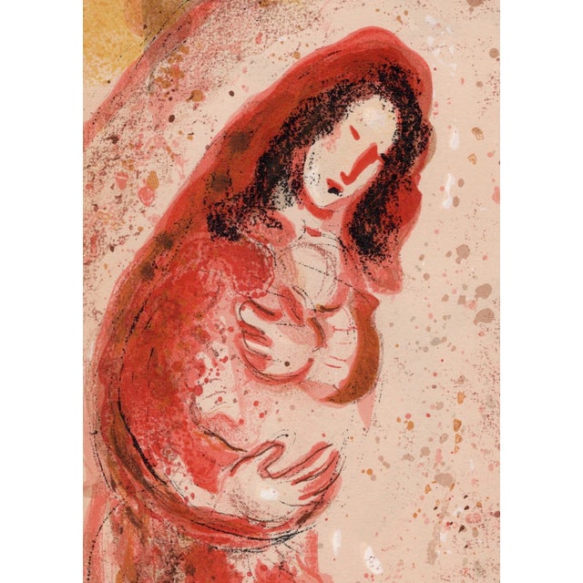 Marc Chagall, Rachel Dérobe les Idoles de son Père (Rachel Steals Her Father's Household Gods), 1960, Original Lithograph For Sale - Image 6 of 8