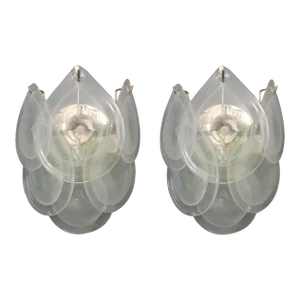 Mid 20th Century Pulegoso Tear Drop Sconces - a Pair
