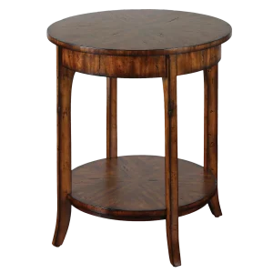 Traditional Style Round Lamp Table