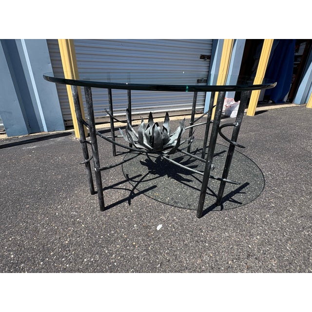 1970s Vintage “Lotus” Dining Table/Center Table in the Manner of Curtis Jere For Sale - Image 5 of 6