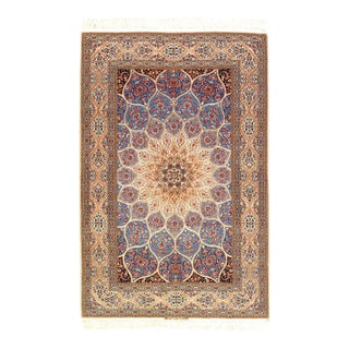 Pasargad DC Fine Hand Knotted Silk & Wool Rug For Sale