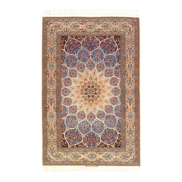 Pasargad DC Fine Hand Knotted Silk & Wool Rug For Sale