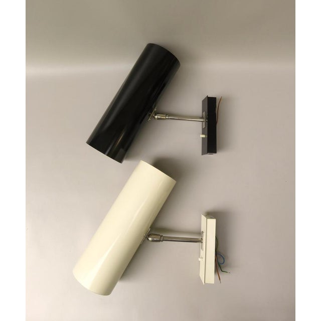Metal Minimalist Nickel-Plated Wall Lights from Bünte & Remmler, Set of 2 For Sale - Image 7 of 18