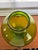 Glass 1999 Richard Blenko Signed 917 Bulbous Kiwi Green Glass Vase For Sale - Image 7 of 8