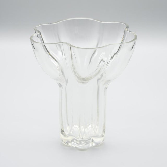 1960s Vintage Sculptural Glass Vase by Tapio Wirkkala for Rosenthal, Germany, 1960s For Sale - Image 5 of 11