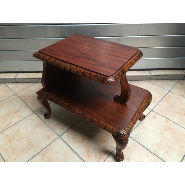 Small Coffee Table with Shelf, 1950s For Sale - Image 10 of 11