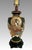 Early 20th Century Large Japanese Satsuma 'Moriage' Black and Gold Kannon Table Lamp, Signed For Sale - Image 5 of 12