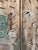 Wood Old Antique Painted Indian Doors For Sale - Image 7 of 8