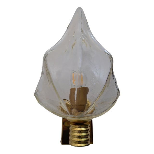 Murano Glass Wall Light with Brass Frame from La Murrina, 1980s, Set of 2 For Sale