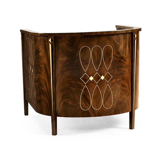 Mid-Century Modern Art Deco Style Tub Chair For Sale - Image 3 of 9