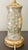 1950s Vintage Botanical Reverse-Decoupage Glass Table Lamp With Pierced Brass Base For Sale - Image 5 of 12