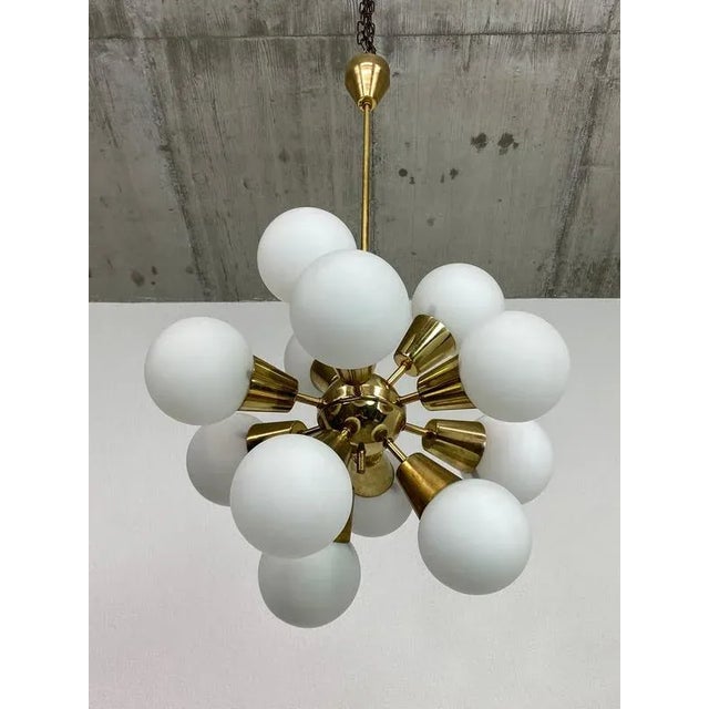 Mid-Century Modern Sputnik Pendant by Lustry Kamencký Šenov, 1960s For Sale - Image 8 of 9